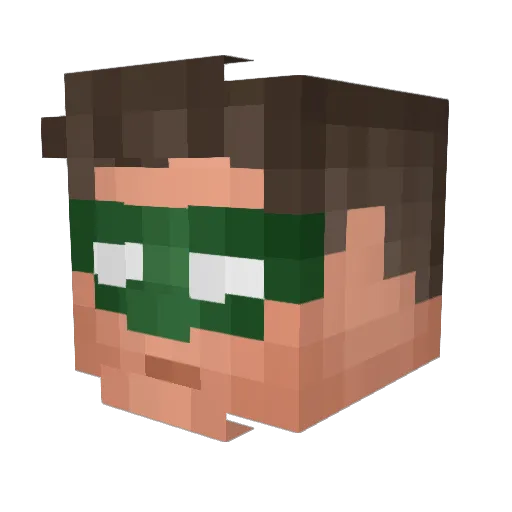 Chaga_Tea Minecraft avatar head, 3D render
