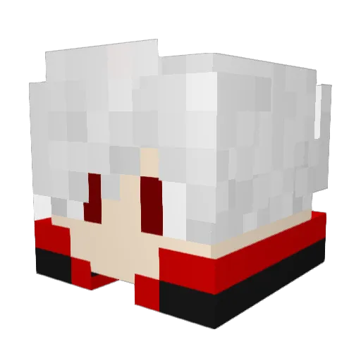 Chagaroth_XY Minecraft avatar head, 3D render