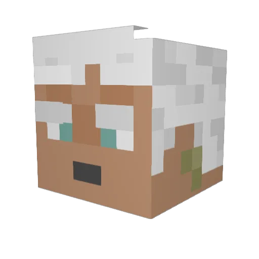 ChaggerSCS Minecraft avatar head, 3D render