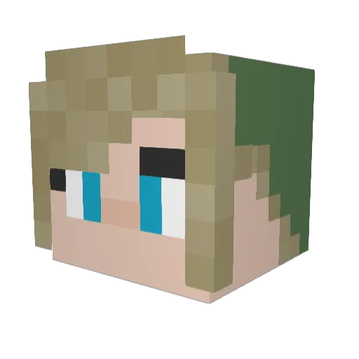 Chagogo Minecraft avatar head, 3D render