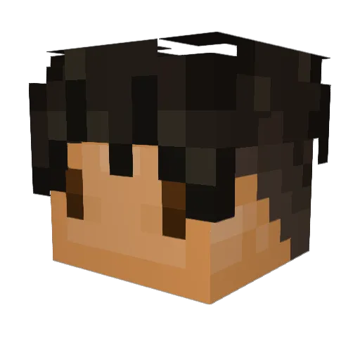 ChaiTime Minecraft avatar head, 3D render