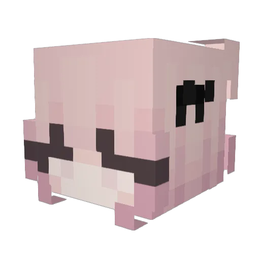 Chaii_Tea_ Minecraft avatar head, 3D render