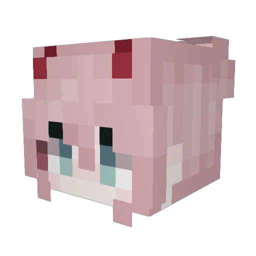 Chaimtell Minecraft avatar head, 3D render
