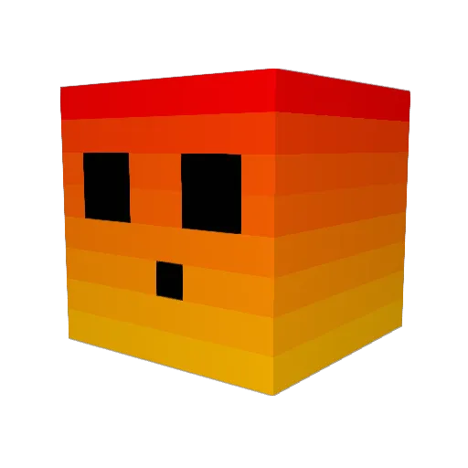 ChainBroke Minecraft avatar head, 3D render