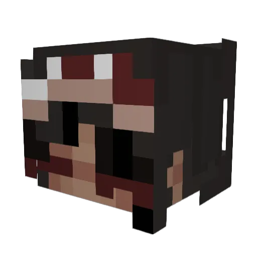 ChainKrueger Minecraft avatar head, 3D render