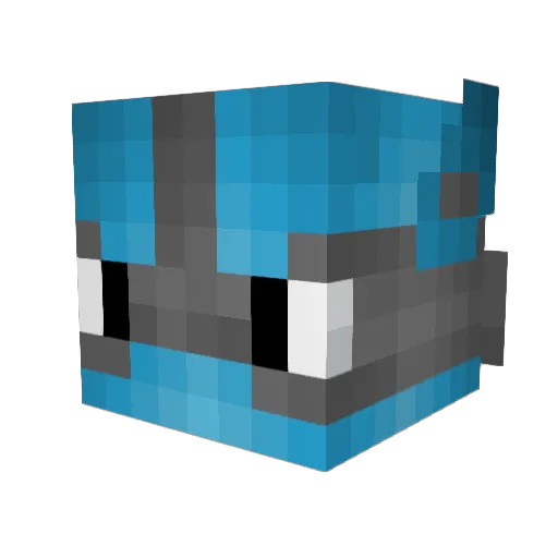 ChainedBaird Minecraft avatar head, 3D render