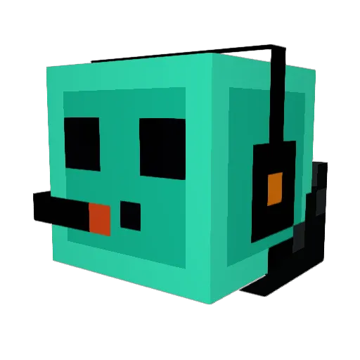 Chainedjoker Minecraft avatar head, 3D render