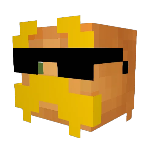 Chainingolem1 Minecraft avatar head, 3D render