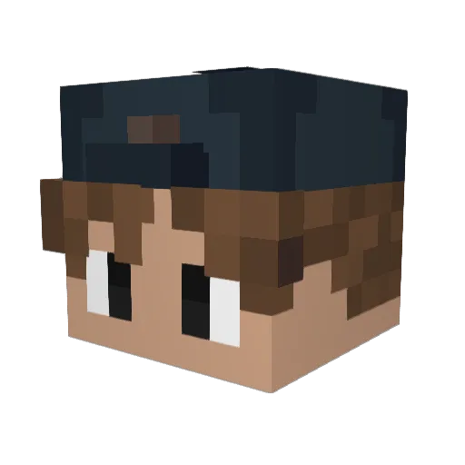 Chaino09 Minecraft avatar head, 3D render