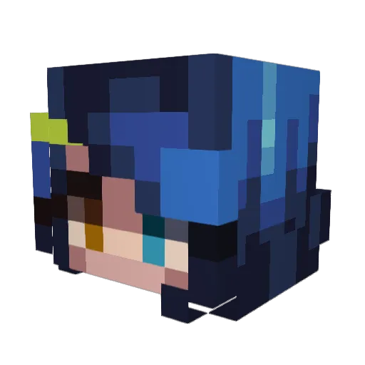 Chains222 Minecraft avatar head, 3D render