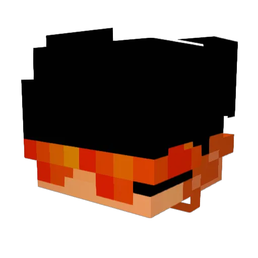 Chainyy_ Minecraft avatar head, 3D render