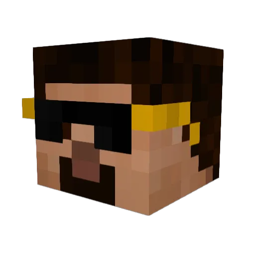 ChainzBreaker Minecraft avatar head, 3D render