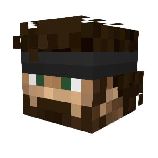 ChairmanMieow Minecraft avatar head, 3D render