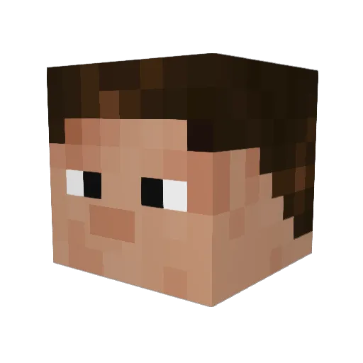 Chairman_Bao Minecraft avatar head, 3D render