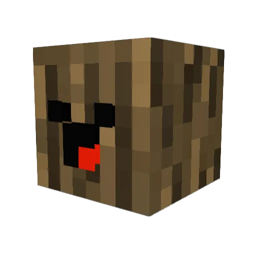 Chairmanforlife Minecraft avatar head, 3D render