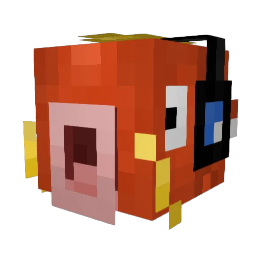 Chairt Minecraft avatar head, 3D render