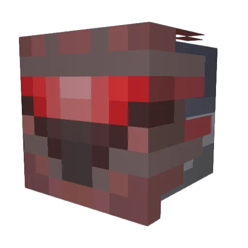 Chaise_ Minecraft avatar head, 3D render