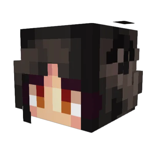 Chaiveon Minecraft avatar head, 3D render