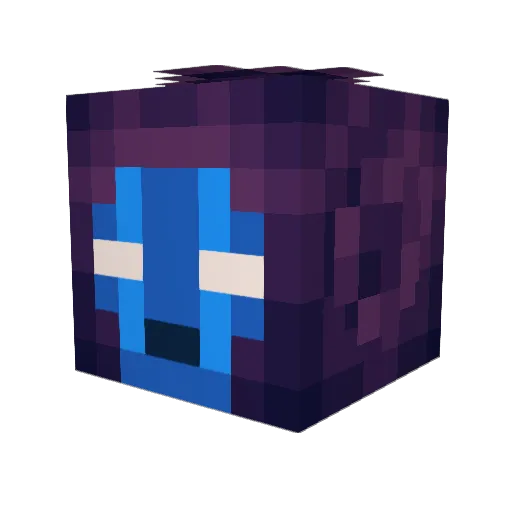 Chakaraa Minecraft avatar head, 3D render