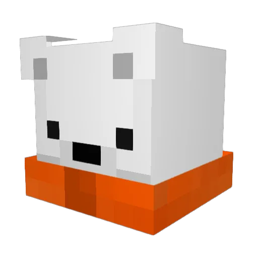 Chakaron06 Minecraft avatar head, 3D render