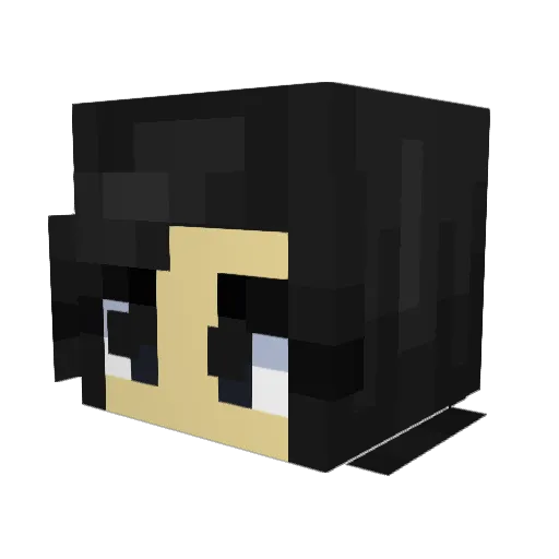 Chalalalala Minecraft avatar head, 3D render