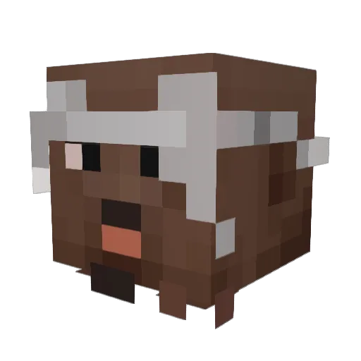 Chalios Minecraft avatar head, 3D render