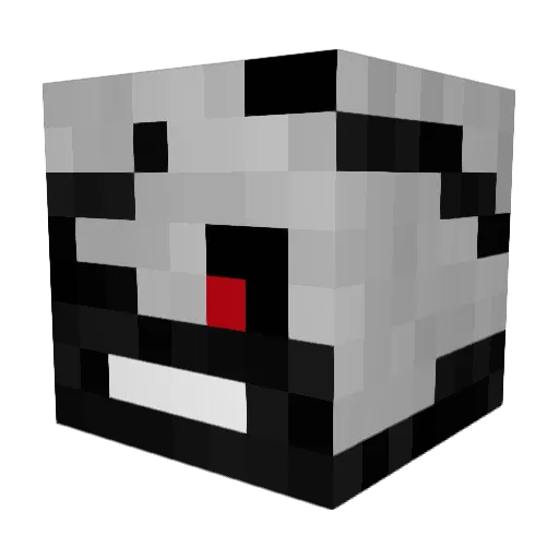ChalkWet Minecraft avatar head, 3D render