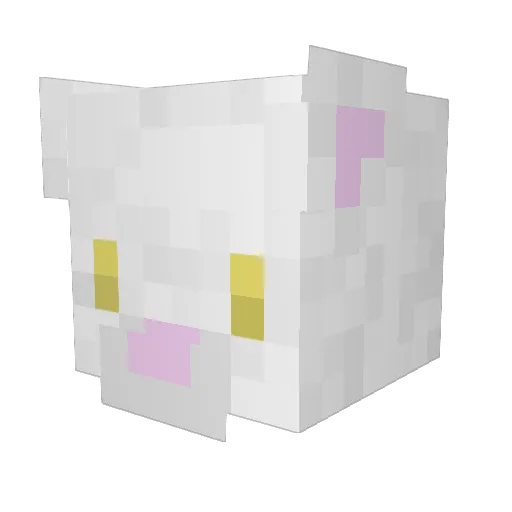 Chalkboard45 Minecraft avatar head, 3D render