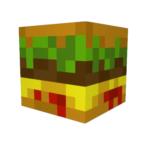 Chalkington Minecraft avatar head, 3D render