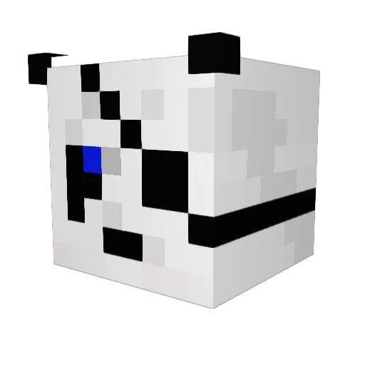 Chalkkdust Minecraft avatar head, 3D render