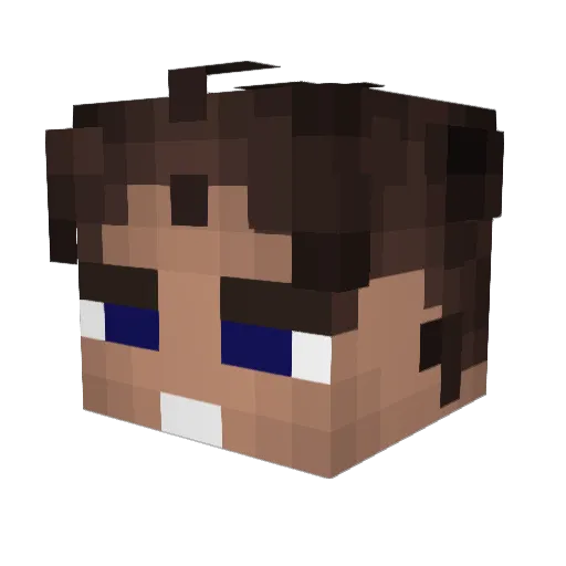 Challard36 Minecraft avatar head, 3D render