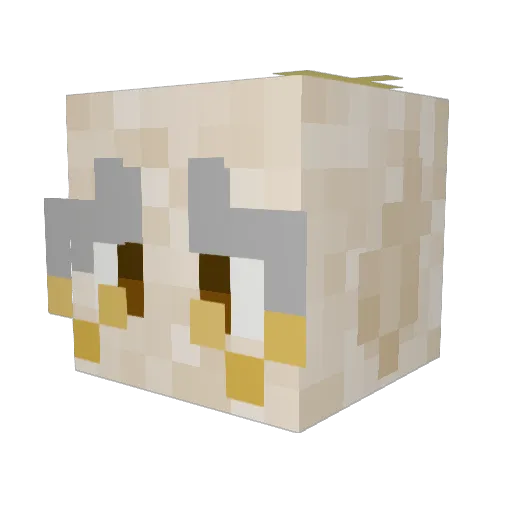 Challenger1313 Minecraft avatar head, 3D render