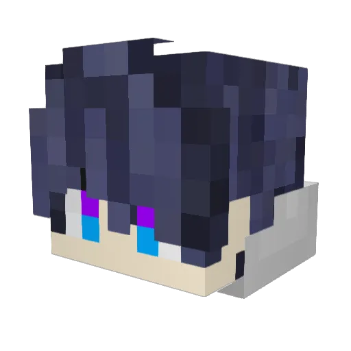 Challwan Minecraft avatar head, 3D render