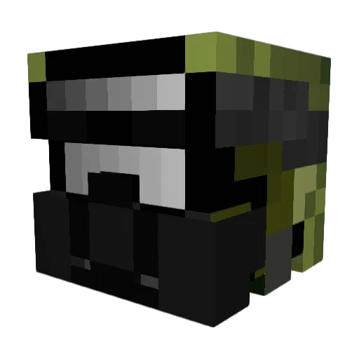Chaloutte2 Minecraft avatar head, 3D render