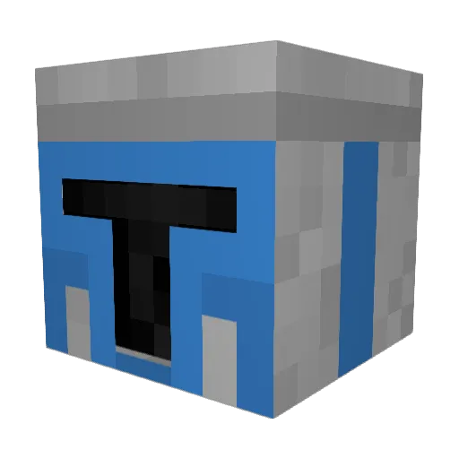 Chalouux Minecraft avatar head, 3D render
