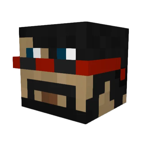 ChalupaHead Minecraft avatar head, 3D render