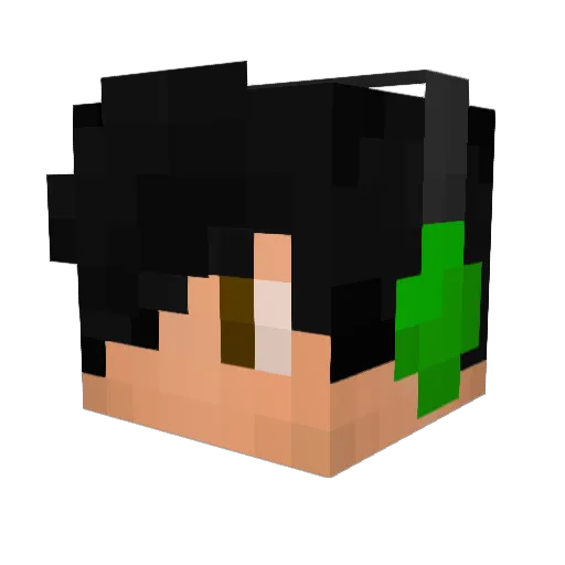 ChalzZy Minecraft avatar head, 3D render