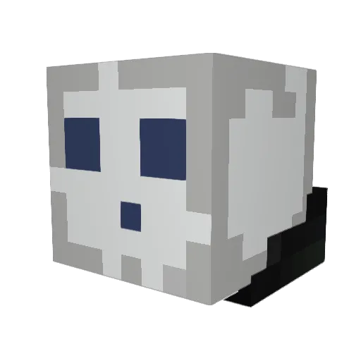 Chamaloriz Minecraft avatar head, 3D render