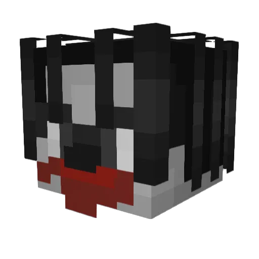 Chamannn Minecraft avatar head, 3D render