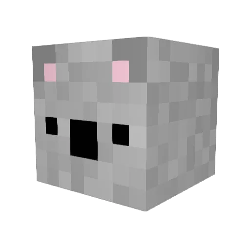 Chamartin Minecraft avatar head, 3D render