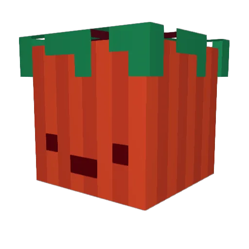 Chamberito Minecraft avatar head, 3D render