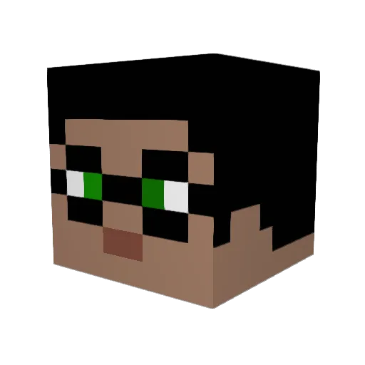 Chambs007 Minecraft avatar head, 3D render