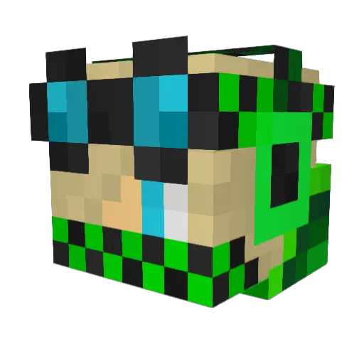 Chameleon_Island Minecraft avatar head, 3D render
