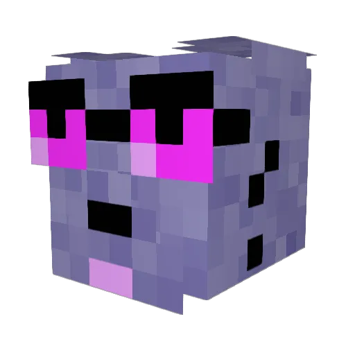 Chameron2 Minecraft avatar head, 3D render