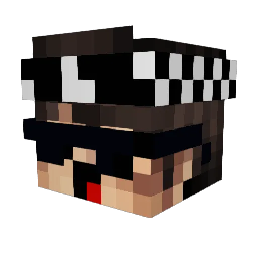 Chamito_24 Minecraft avatar head, 3D render