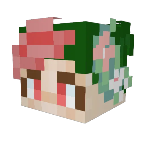 Chamomille_Tea Minecraft avatar head, 3D render