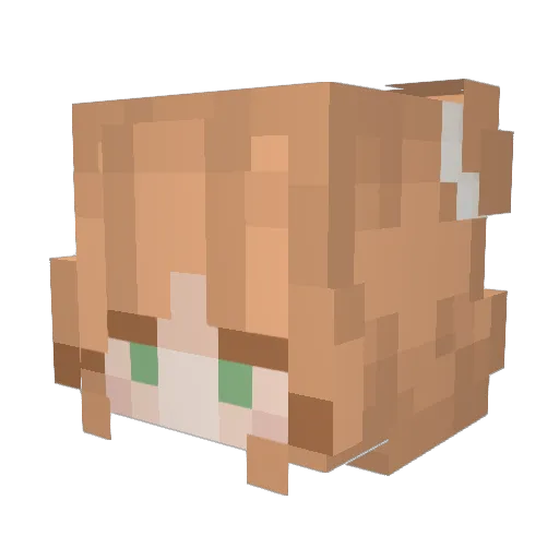 Chamosmiler117 Minecraft avatar head, 3D render