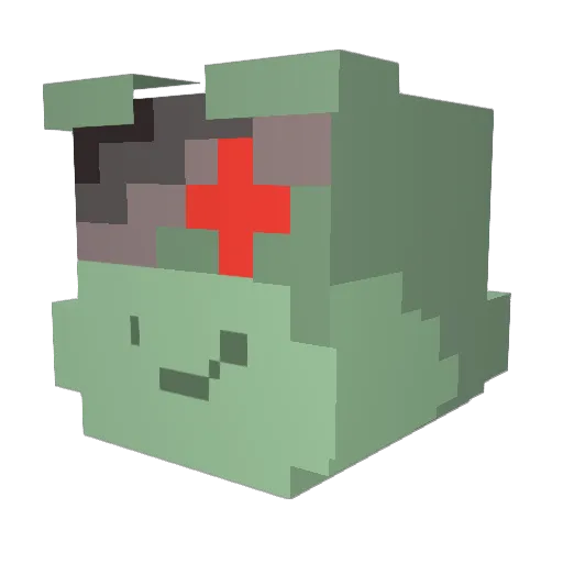 Chamoy_Rana Minecraft avatar head, 3D render
