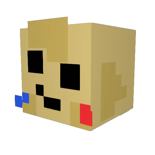 ChampLeo Minecraft avatar head, 3D render
