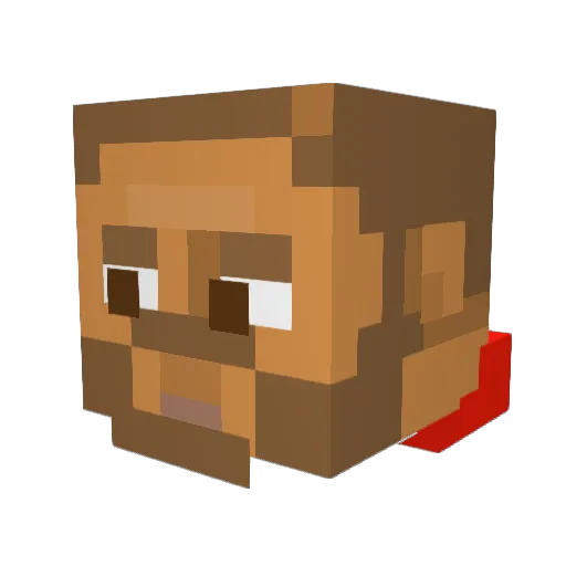 Champagnepapi8 Minecraft avatar head, 3D render
